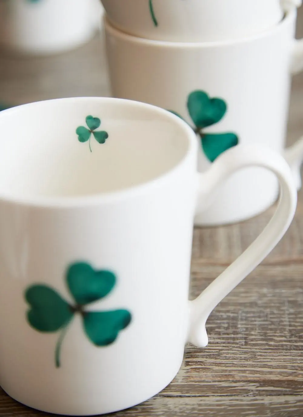 Shamrock Mugs Set of 6